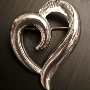 Vintage Napier Heart Brooch